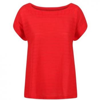 T-shirt à Ourlet Incurvé Regatta Adine en Rouge