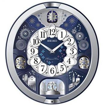 Seiko QXM379S Pendelmotor‑Wanduhr Weiß