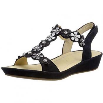ARA Capri T-Spangen Sandalen für Damen, Blau