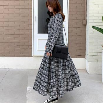 Lässiges langärmliges Maxikleid für Damen