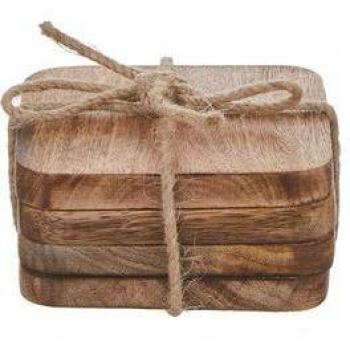 Posavasos de madera de mango Duko (4 piezas)