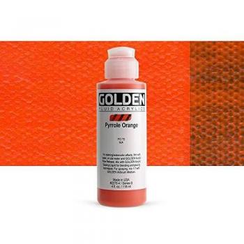 Golden : Fluid Acrylic Paint : 119ml : Pyrrole Orange