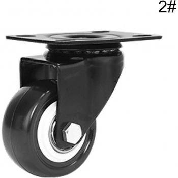 Roue universelle en PVC 1,5 pouces pour fauteuil roulant silencieux