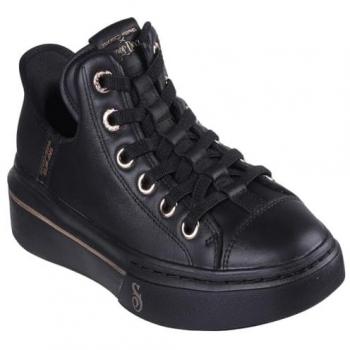 Tênis Slip-on Skechers Snoop One Couro Preto 37.5