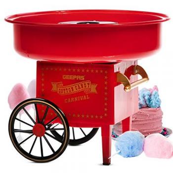 Red Retro Cotton Candy Machine