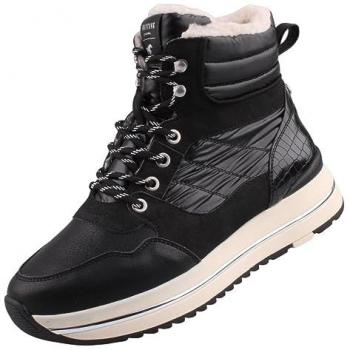 Bottines Mustang Femme à plateforme noire