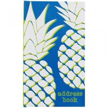 Mini Blue Pineapple Contact Binder
