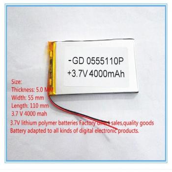 Batería Li-Po 3.7V 4000mAh con Capacidad Extrema para PDA y Tablet