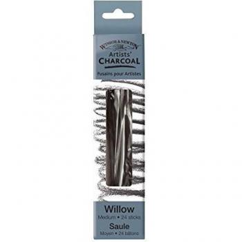 Winsor & Newton Willow Charcoal Medium 24 Sticks