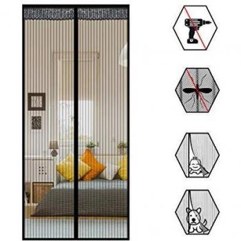 USPANIU Ventilation Shield – Magnetic Fly Screen (Black)
