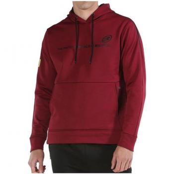 Herren Kapuzenpullover Bullpadel Lipis in Dunkelrot, Größe XL