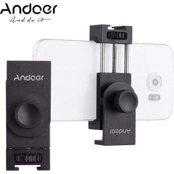 Support vidéo Andoer en métal pour téléphone avec chaussure froide