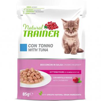NATURAL TRAINER Kitten Busta Multipack 12x85G TONNO