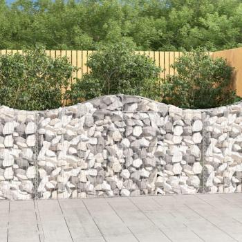Galvanised Iron Arched Gabion Baskets 13 pcs 200x30x100/120 cm