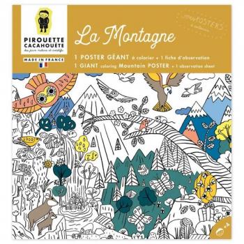 Poster à colorier La Montagne