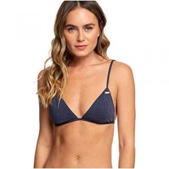 Roxy Top de Bikini Triangular Azul Fijo Mujer XS