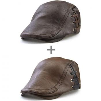 Gorro Ejecutivo de Cuero PU con Correa AETRENDS