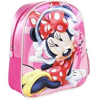 Mochila Baby Infantil Minnie 3D de 26 x 31 cm