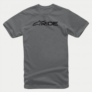 Ride 3.0 – T-shirt homme coton, anthracite & noir (Alpinestars)