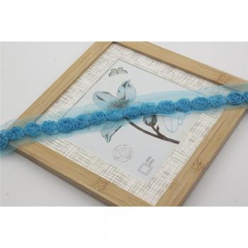 2cm Shabby Chiffon Rose Lace Trim for Dress Trimming
