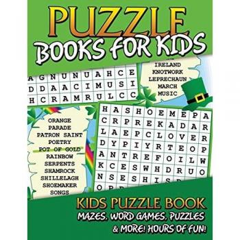 Puzzle Books for Kids: Kids Puzzle Book: Mazes, Word Games, Puzzles & More! Hours of Fun!