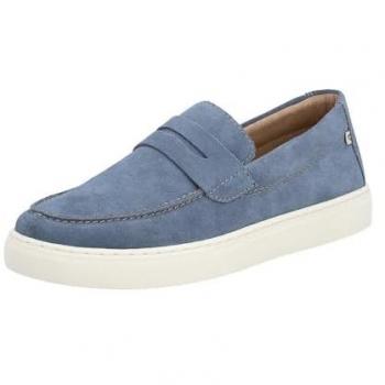 Scarpe Slip-On Rieker U0703-14 Blu Uomo Pelle Scamosciata EU 45