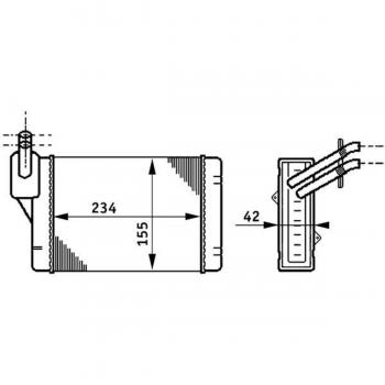 Radiateur de chauffage MAHLE AH 71