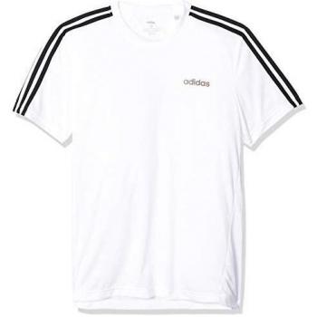 Camiseta de Algodón Adidas D2M para Hombre, Blanco, L