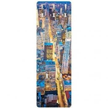 Garderobenhaken „New York Skyline“ – Flurgarderobe im schmalen Stil