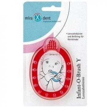 Miradent Infant-O-Brush® Zahnbürste für Kleinkinder rot