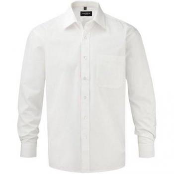 Popeline Russel Camicia Uomo 4XL Bianco