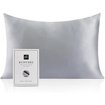 Luxury silk pillowcase, hypoallergenic, 22mm, 100% silk, 600 yarns, with invisible zipper