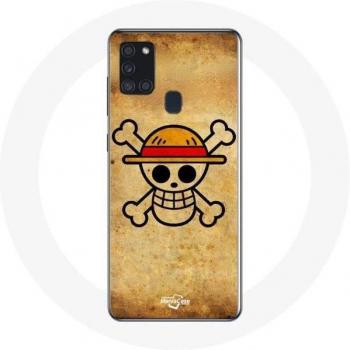 Coque Samsung Galaxy A21S One Piece Tête de Mort
