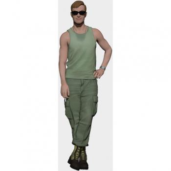 Truck-Backed American Driver Resin Figure – Vietnam Edition DF35034