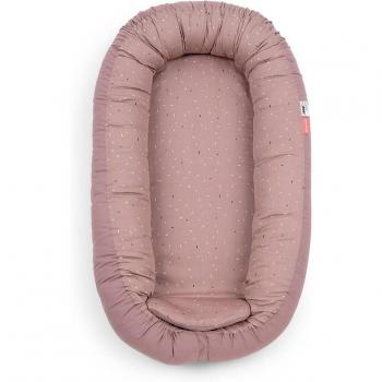 Done By Deer Réducteur de lit Cozy Nest Confetti Rose 85x50 cm