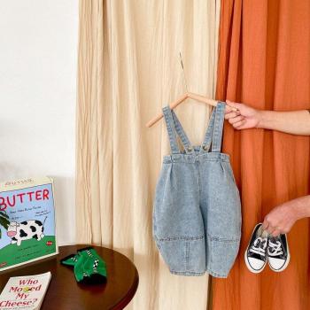 Kids Korean Style Denim Overalls