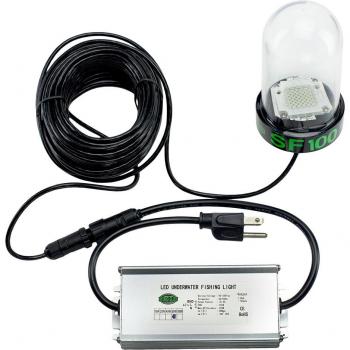 Hydro Glow SF100G 100W/120VAC Green Anchored Underwater Dock Light