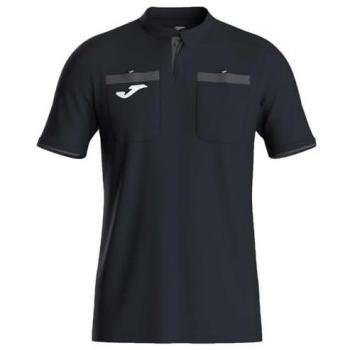 Men's Joma Referee Short Sleeve Shirt, Black/Anthracite, S