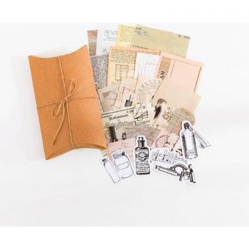 Yoofun 30-Piece Vintage Sticker & Memo Pad Collection