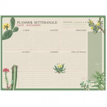 Cactus Planner Settimanale A3 Italiano