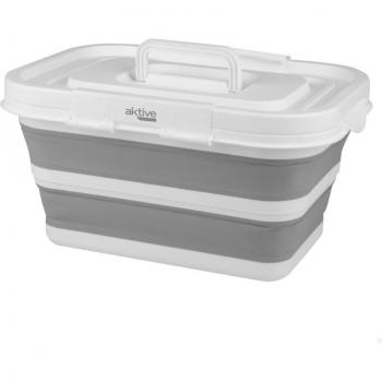Cesta Multiusos Plegable Aktive 15L con Tapa