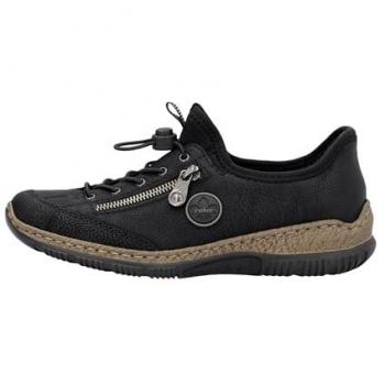 Rieker Womens Ready To Go Handfree Sneakers – Schwarz, EU 42 (US 8)