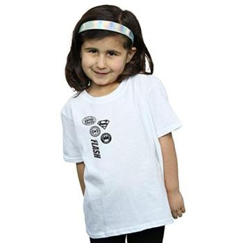 Kids’ DC Justice League Cluster Tee – White (5‑6 Years)