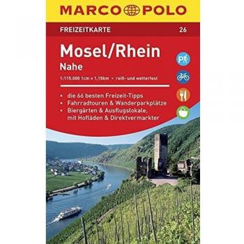 Marco Polo FZK26 Mosel, Rhein: Toeristische kaart 1:115 000
