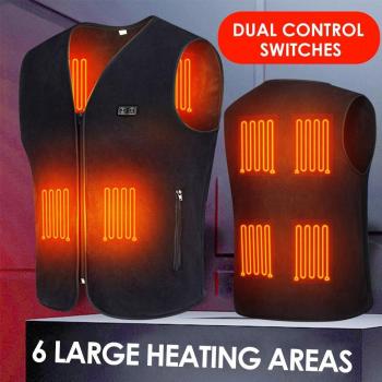 Fishing & Skiing Thermal Vest – Dual‑Zone Heat, Washable, USB Powered