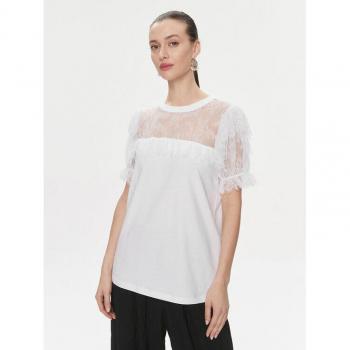Floral Detail White Lace Blouse for Women
