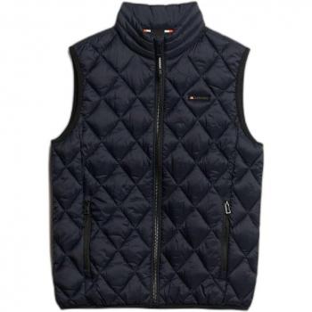 Superdry Diamond Quilt Fuji Lite Male Vest – Navy Eclipse, 2XL