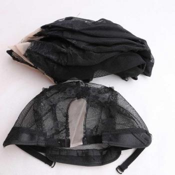 XUCHANG HARMONY-Gorros de encaje negro, 10 piezas, parte en U
