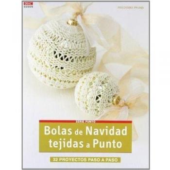 Bolas de navidad tejidas a punto