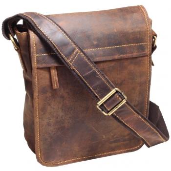 Greenburry Vintage 23 cm Leather Shoulder Bag in Brown